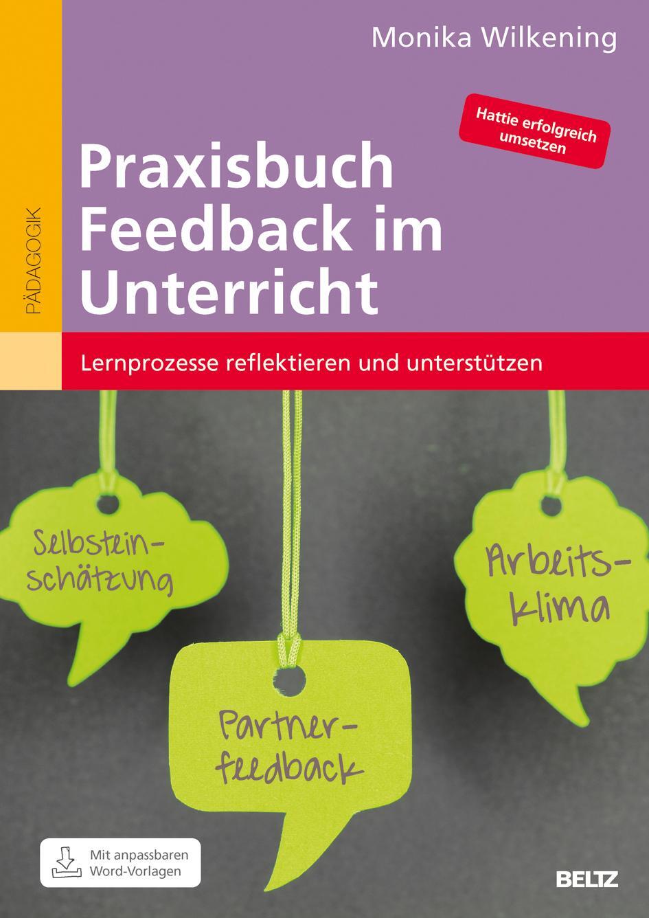 Cover: 9783407629722 | Praxisbuch Feedback im Unterricht | Monika Wilkening | Taschenbuch