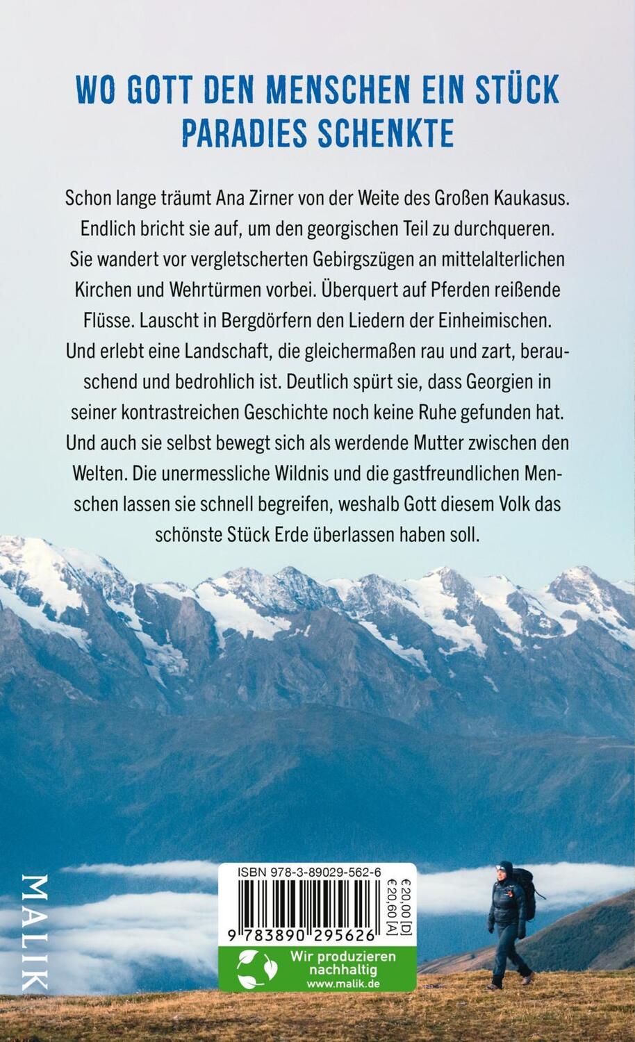Rückseite: 9783890295626 | Wilde Berge, weites Land | Ana Zirner | Buch | Deutsch | 2022 | MALIK