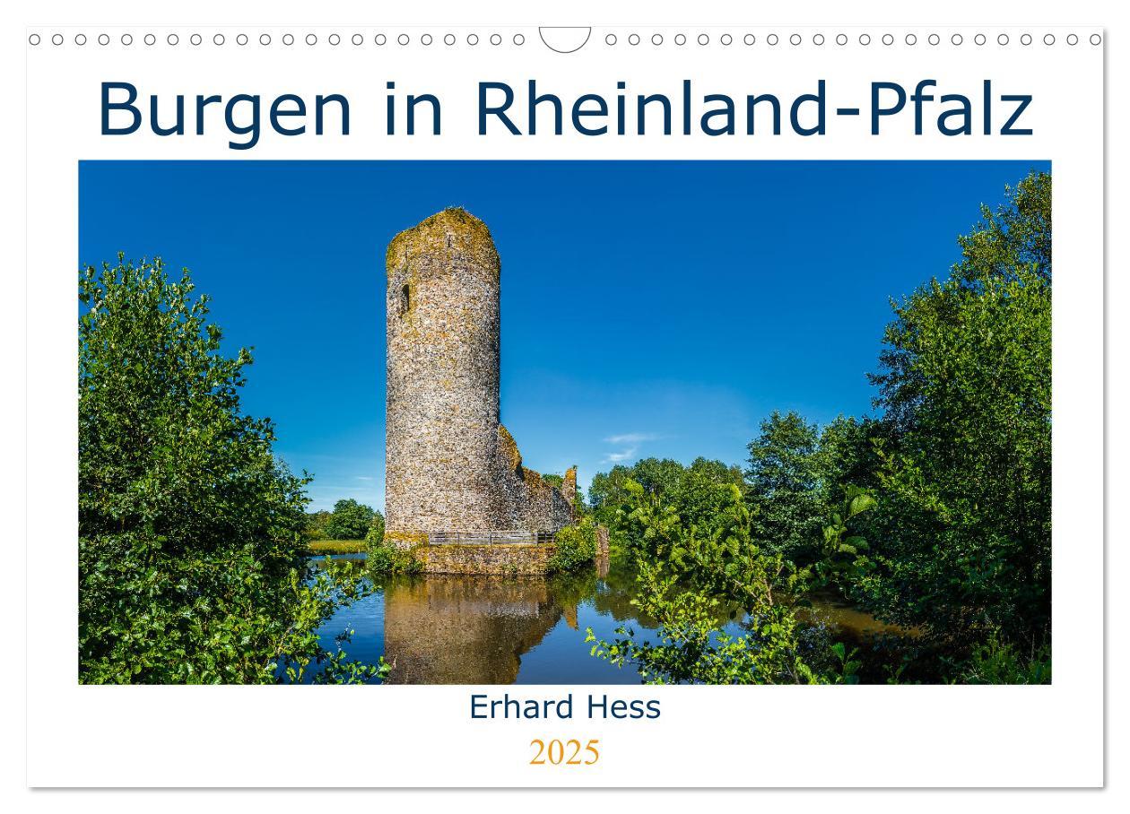 Cover: 9783435515714 | Burgen in Rheinland-Pfalz (Wandkalender 2025 DIN A3 quer), CALVENDO...