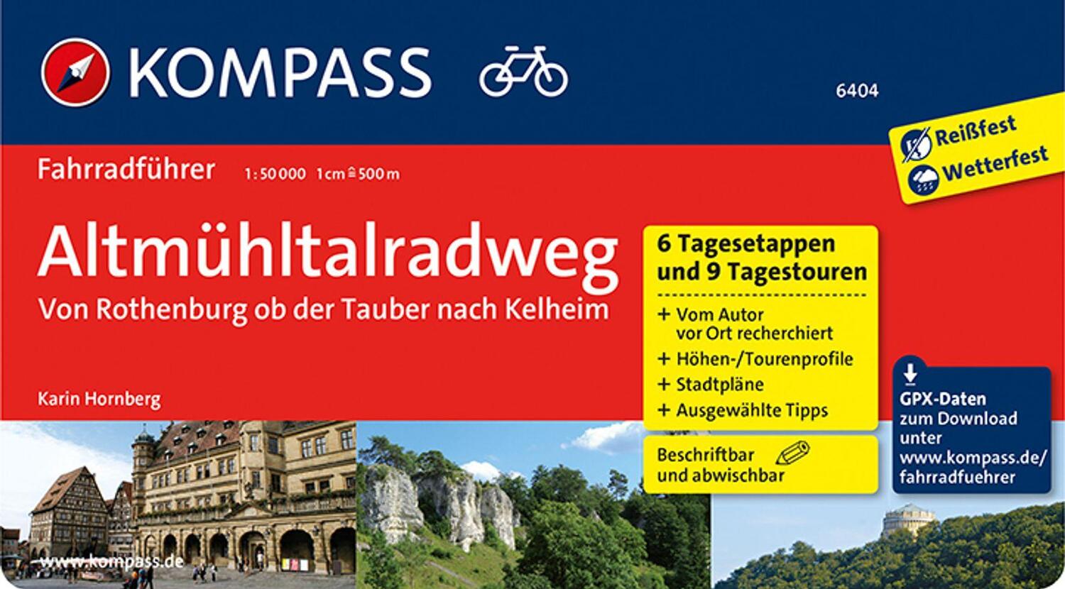 Cover: 9783850264082 | KOMPASS Fahrradführer Altmühltal-Radweg von Rothenburg ob der...