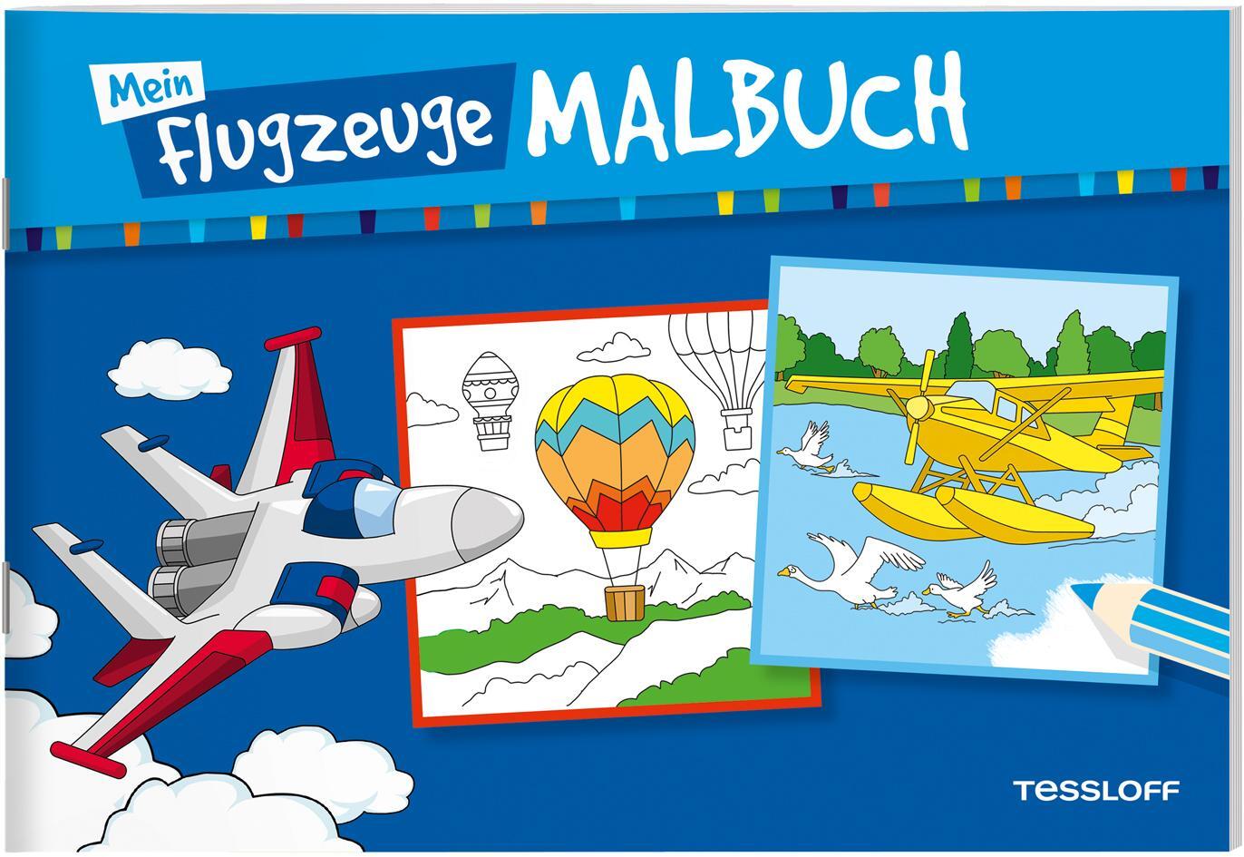 Cover: 9783788644475 | Mein Flugzeuge-Malbuch | Malspaß für Kinder ab 5 Jahren | Taschenbuch