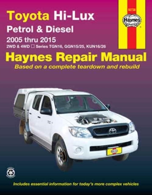 Cover: 9781620921791 | Toyota Hi-Lux (2005 thru 2015) Petrol &amp; Diesel | Haynes Publishing