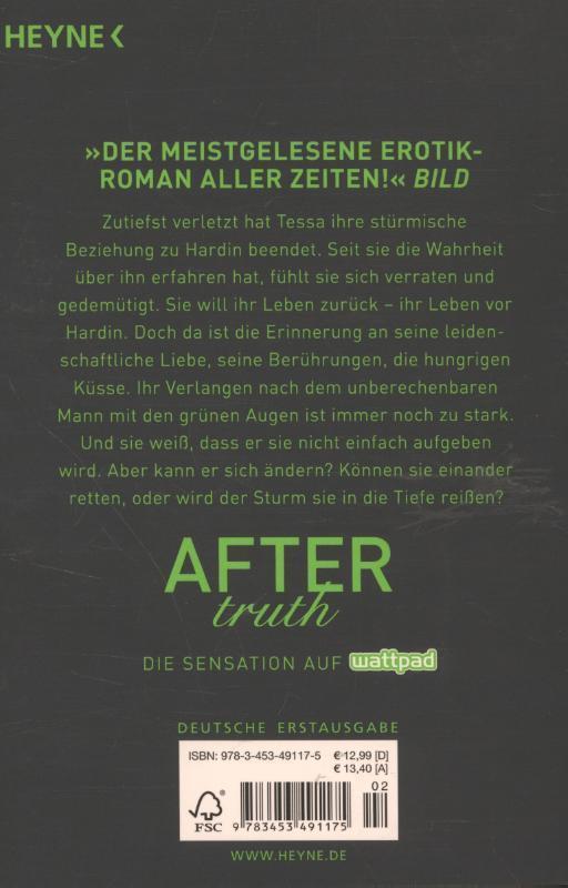 Rückseite: 9783453491175 | After truth | Roman | Anna Todd | Taschenbuch | After | 767 S. | 2015