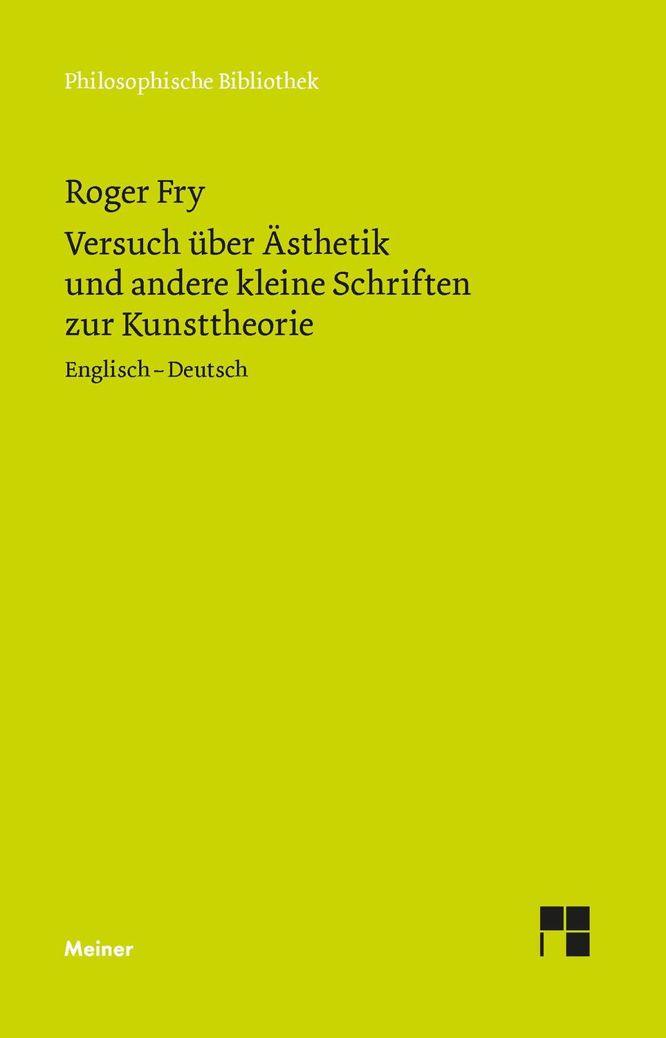 Cover: 9783787345687 | Versuch über Ästhetik und andere kleine Schriften zur Kunsttheorie