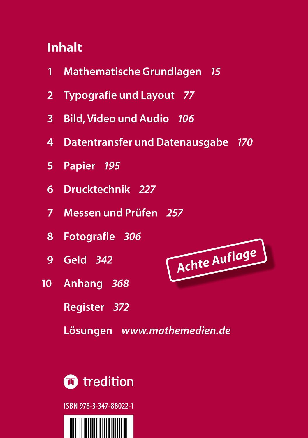 Rückseite: 9783347880221 | MatheMedien | Ulrich Paasch | Taschenbuch | Paperback | 376 S. | 2023