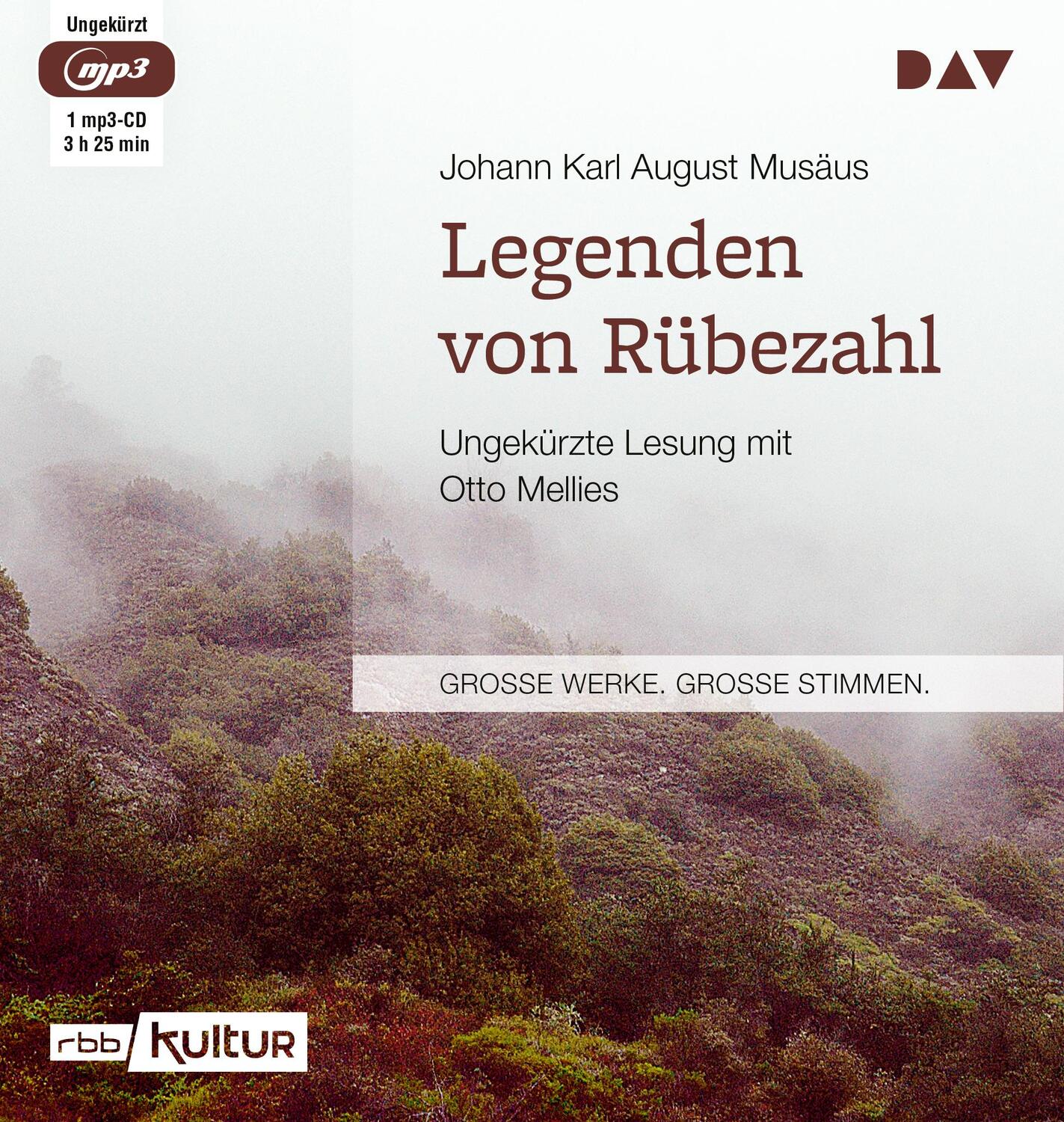 Cover: 9783862315697 | Legenden von Rübezahl | Ungekürzte Lesung mit Otto Mellies | Musäus