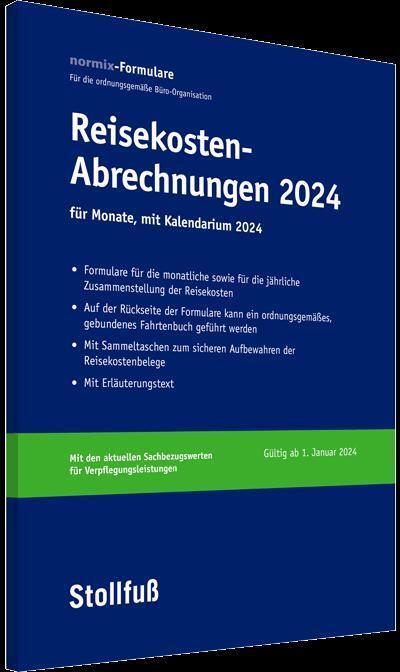 Cover: 9783083112242 | Reisekosten-Abrechnung 2024 mit Kalendarium | Taschenbuch | 100 S.