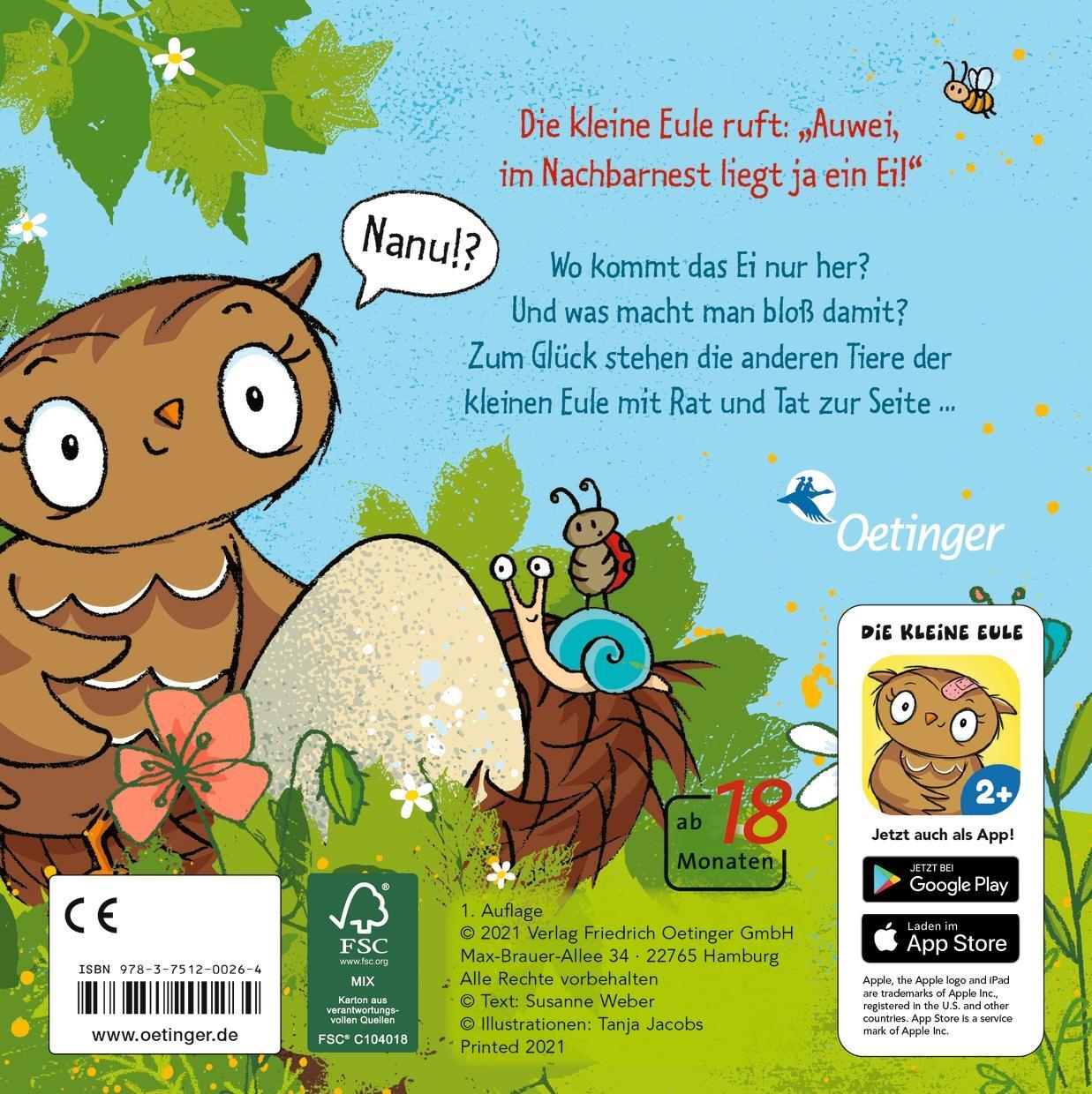 Rückseite: 9783751200264 | Die kleine Eule. Auwei, was ist das für ein Ei? | Susanne Weber | Buch