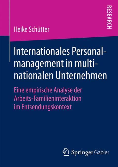 Cover: 9783658127664 | Internationales Personalmanagement in multinationalen Unternehmen | XX