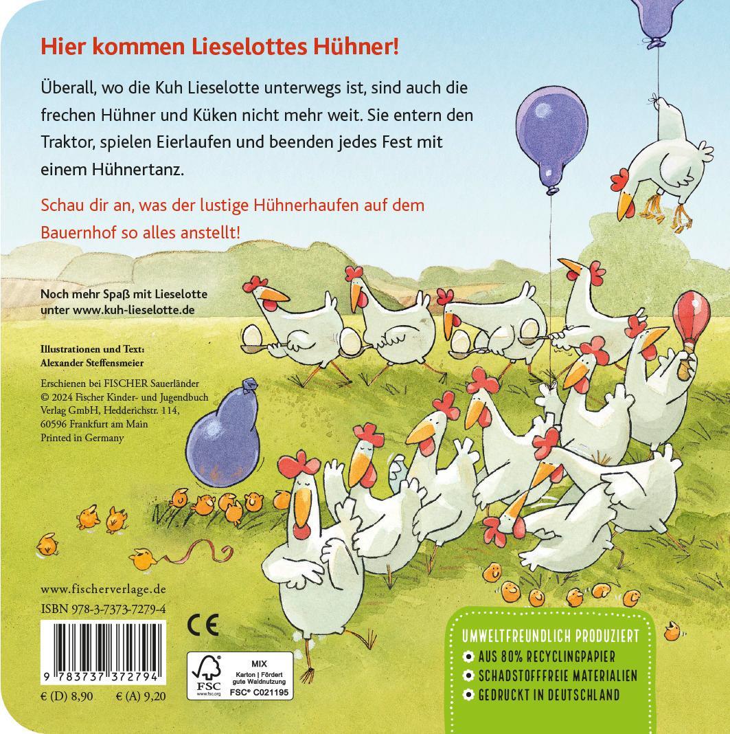 Rückseite: 9783737372794 | Lieselotte, was machen die Hühner? | Alexander Steffensmeier | Buch