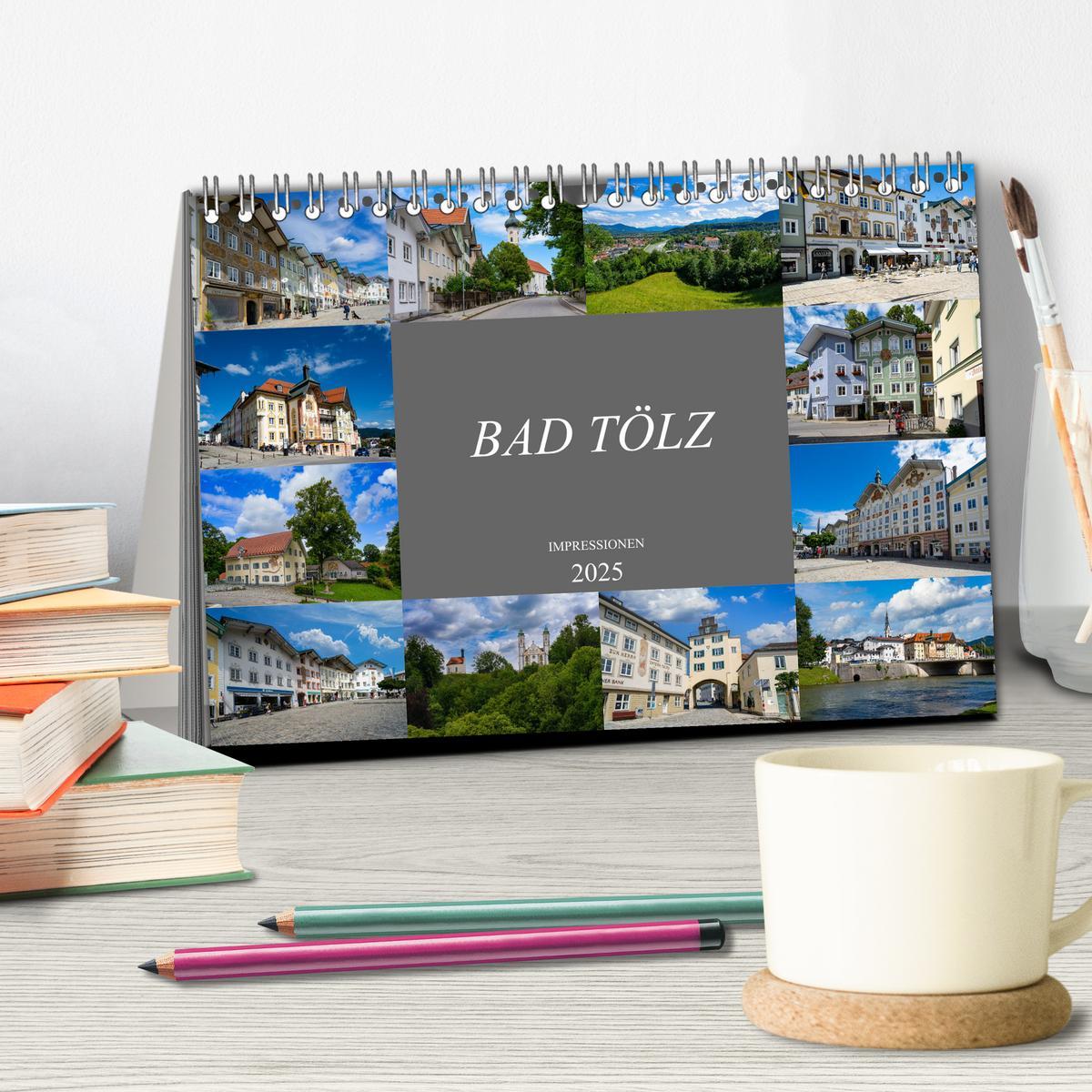 Bild: 9783435039296 | Bad Tölz Impressionen (Tischkalender 2025 DIN A5 quer), CALVENDO...