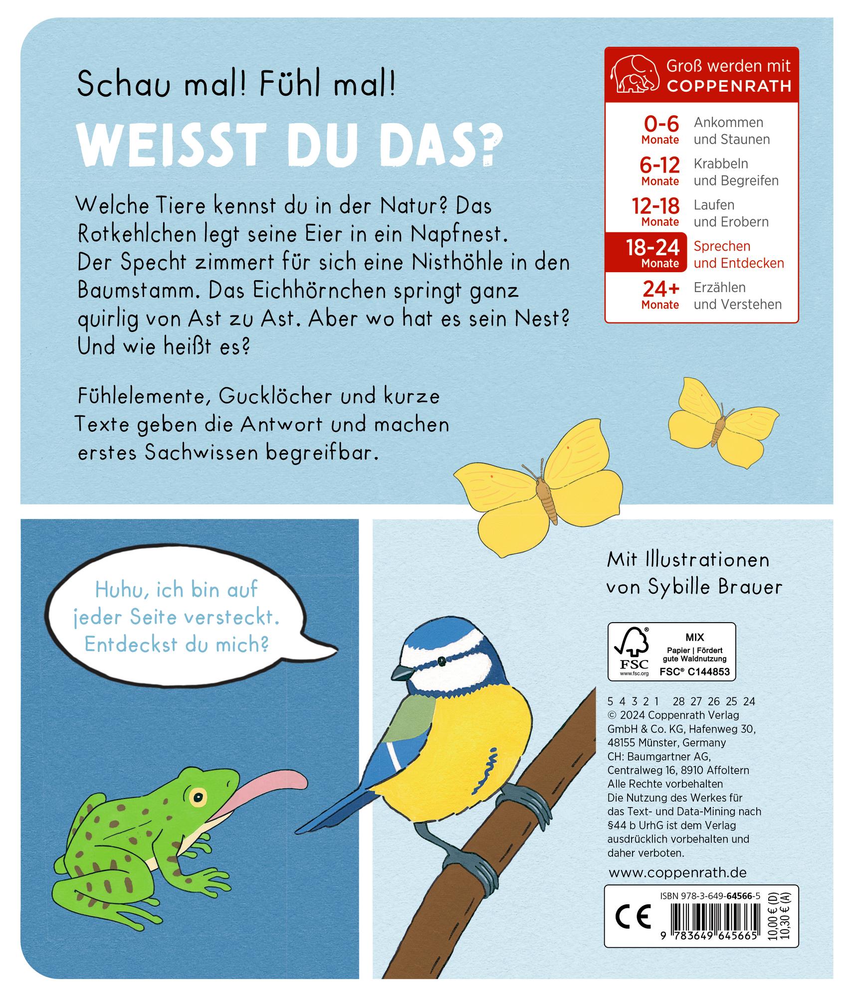 Rückseite: 9783649645665 | Mein Fühl-Wörterbuch | In der Natur | Sybille Brauer | Buch | 12 S.