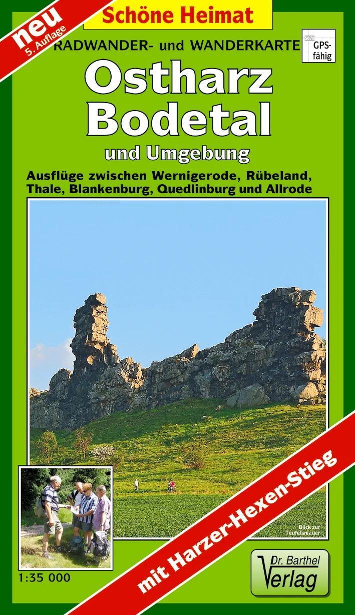Cover: 9783895910845 | Radwander- und Wanderkarte Ostharz, Bodetal und Umgebung 1 : 35 000