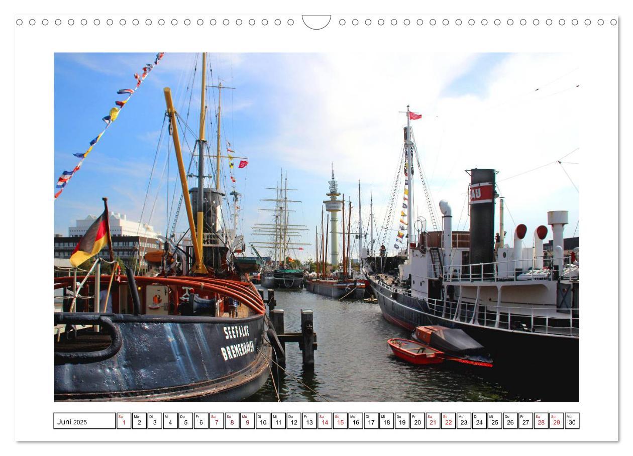 Bild: 9783435580804 | Windjammer - Bremerhaven (Wandkalender 2025 DIN A3 quer), CALVENDO...