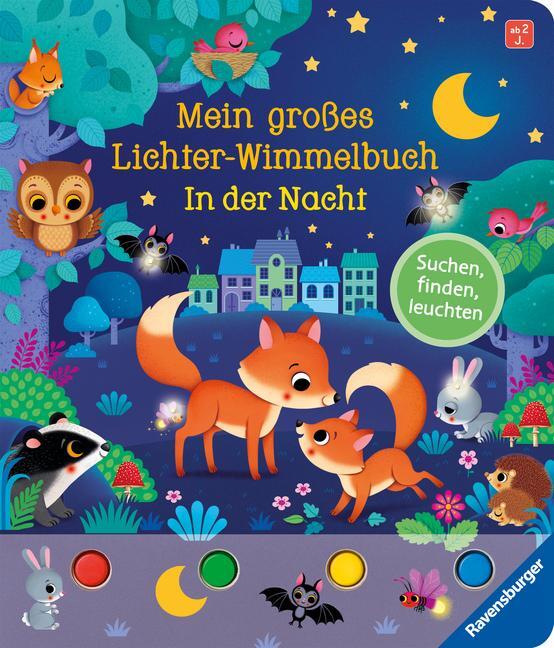 Cover: 9783473418510 | Mein großes Lichter-Wimmelbuch: In der Nacht | Sandra Grimm | Buch