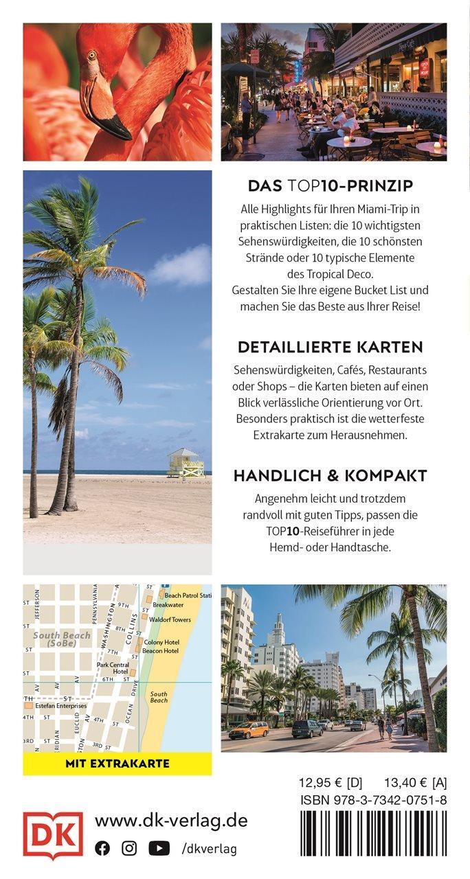 Rückseite: 9783734207518 | TOP10 Reiseführer Miami &amp; Keys | Jeffrey Kennedy | Taschenbuch | 2023
