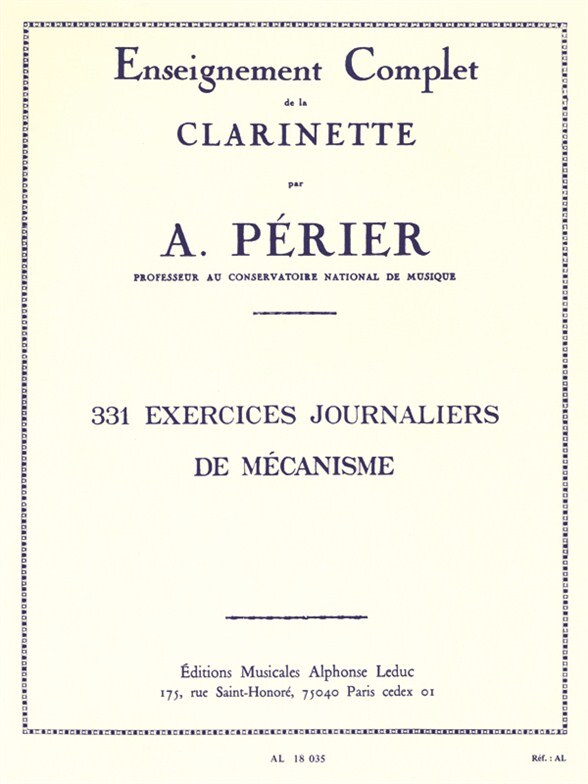 Cover: 9790046180354 | Exercises Journaliers(331) | Perier | Buch | Alphonse Leduc