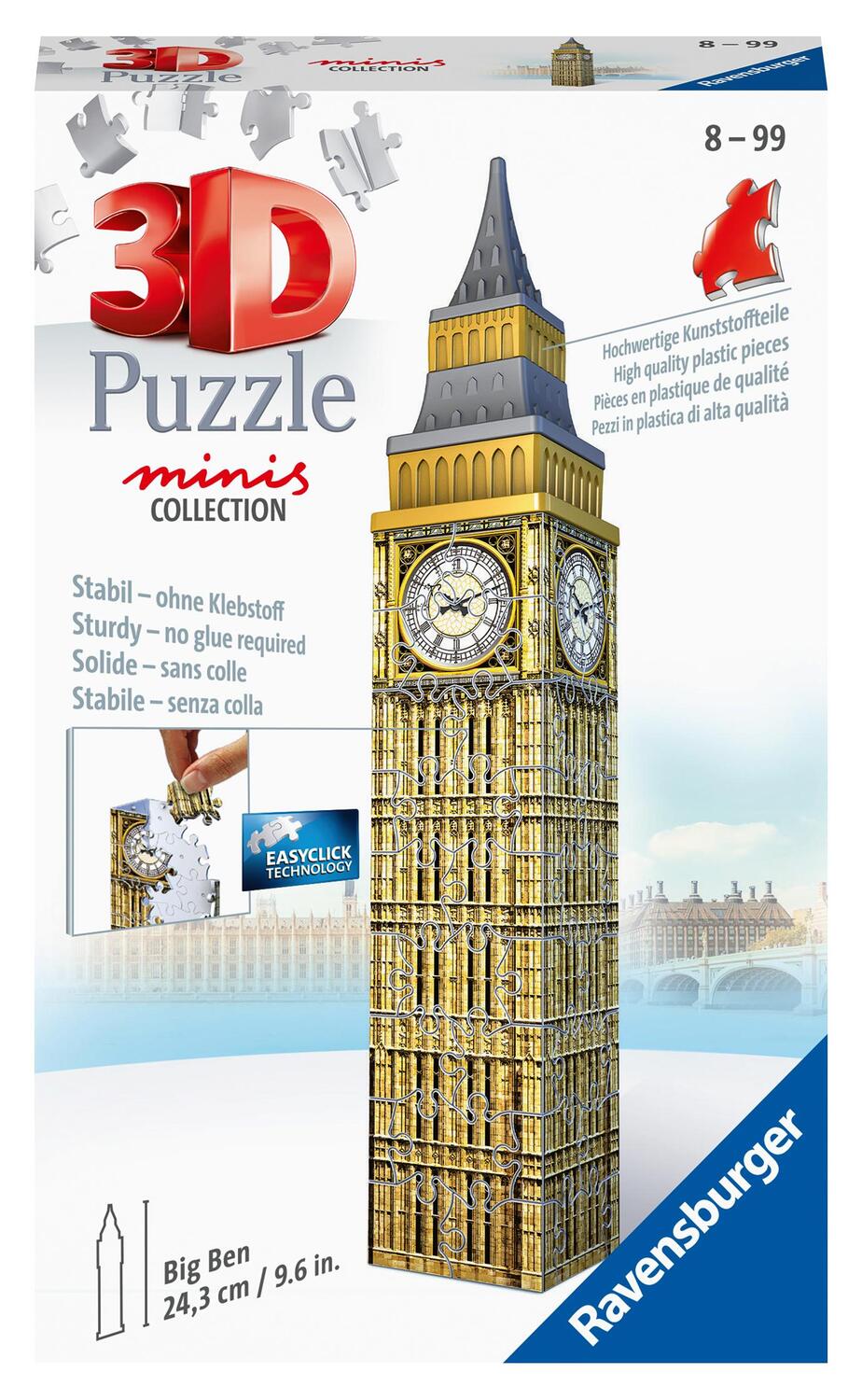 Cover: 4005556112463 | Ravensburger 3D Puzzle - Mini Big Ben - 54 Teile - ab 8 Jahren | Spiel