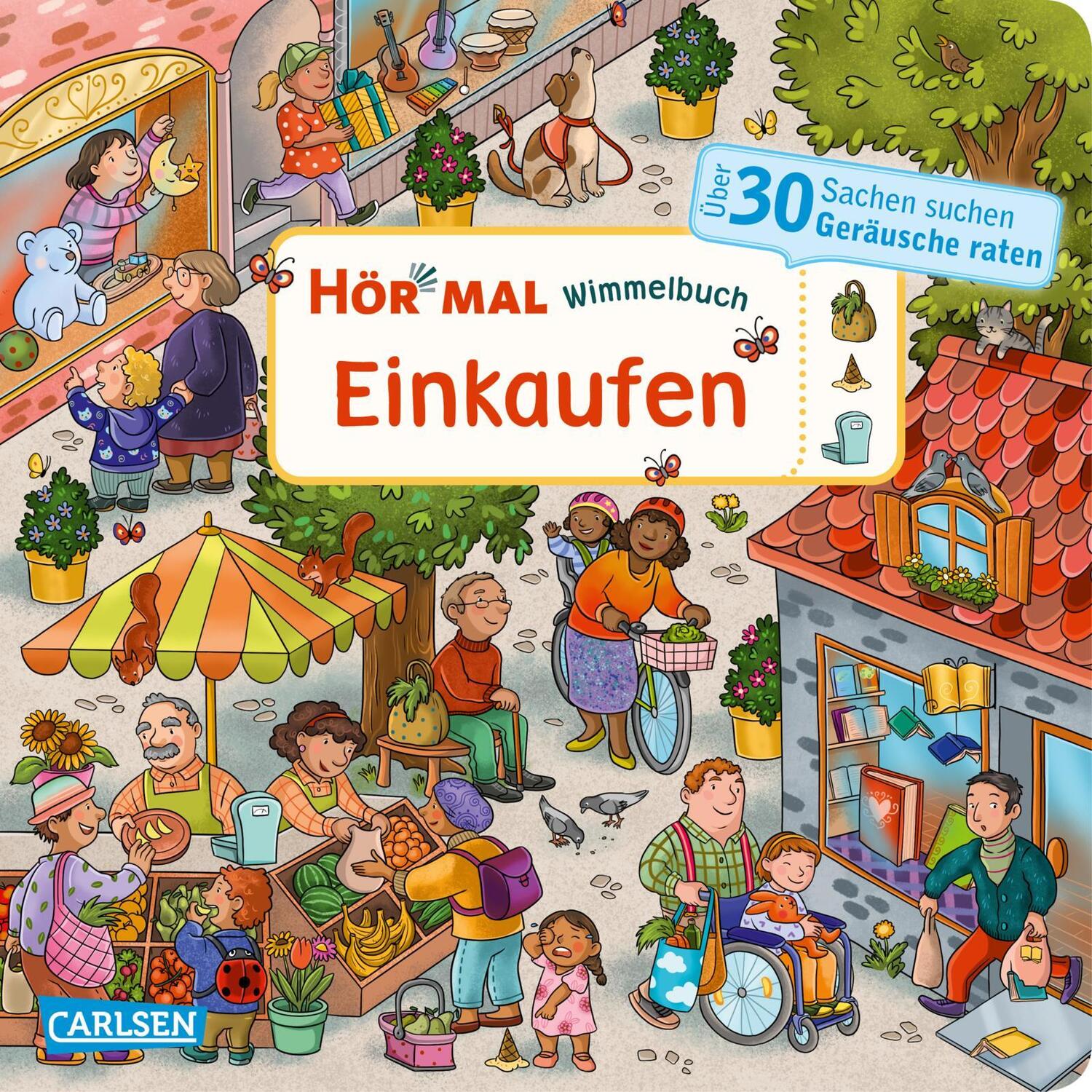 Cover: 9783551253361 | Hör mal (Soundbuch): Wimmelbuch: Einkaufen | Enni Bollin | Buch | 2024