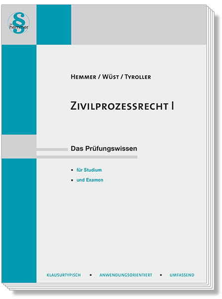 Cover: 9783861939290 | Zivilprozessrecht I | Karl-Edmund Hemmer (u. a.) | Buch | IX | Deutsch