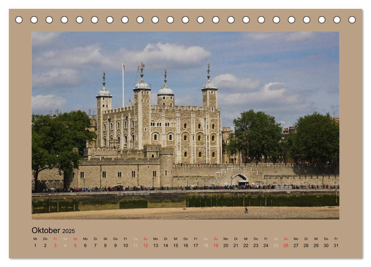 Bild: 9783435773534 | London (Tischkalender 2025 DIN A5 quer), CALVENDO Monatskalender