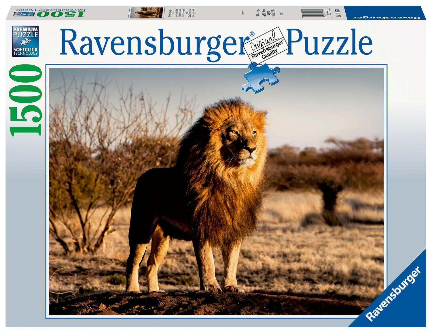 Cover: 4005556171071 | Ravensburger Puzzle 17107 Der Löwe. Der König der Tiere 1500 Teile...