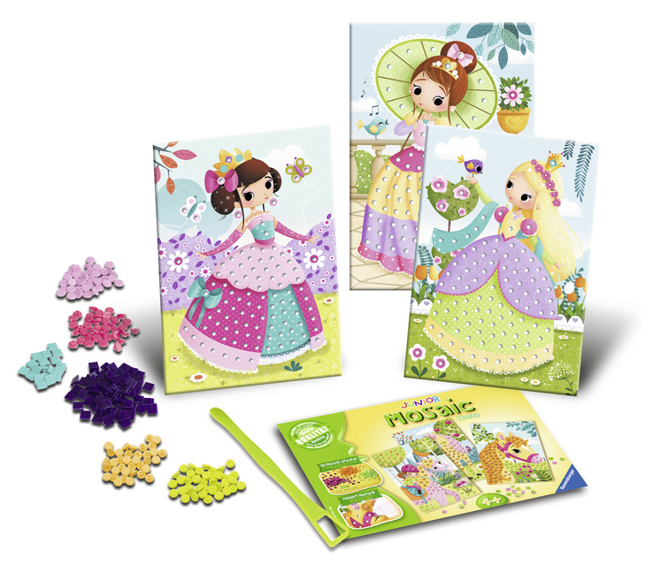 Bild: 4005556183425 | Ravensburger 18342 Mosaic Junior Prinzessinnen, DIY für Kinder ab 4...