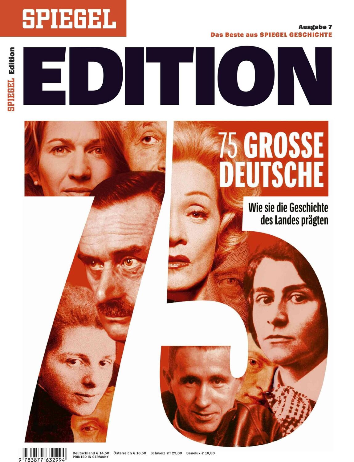 Cover: 9783877632994 | 75 große Deutsche | SPIEGEL EDITION | KG | Taschenbuch | 156 S. | 2022