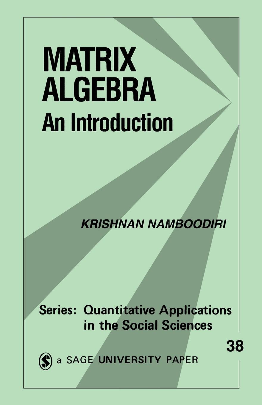 Cover: 9780803920521 | Matrix Algebra | An Introduction | Krishnan Namboodiri | Taschenbuch