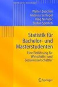 Cover: 9783540889861 | Statistik für Bachelor- und Masterstudenten | Walter Zucchini (u. a.)
