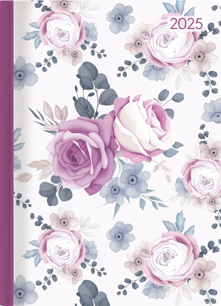 Cover: 4251732342371 | Alpha Edition - Ladytimer Midi Roses 2025 Taschenkalender, 12x17cm,...