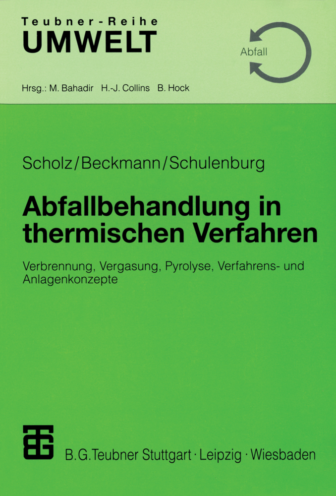 Cover: 9783519004028 | Abfallbehandlung in thermischen Verfahren | Reinhard Scholz (u. a.)