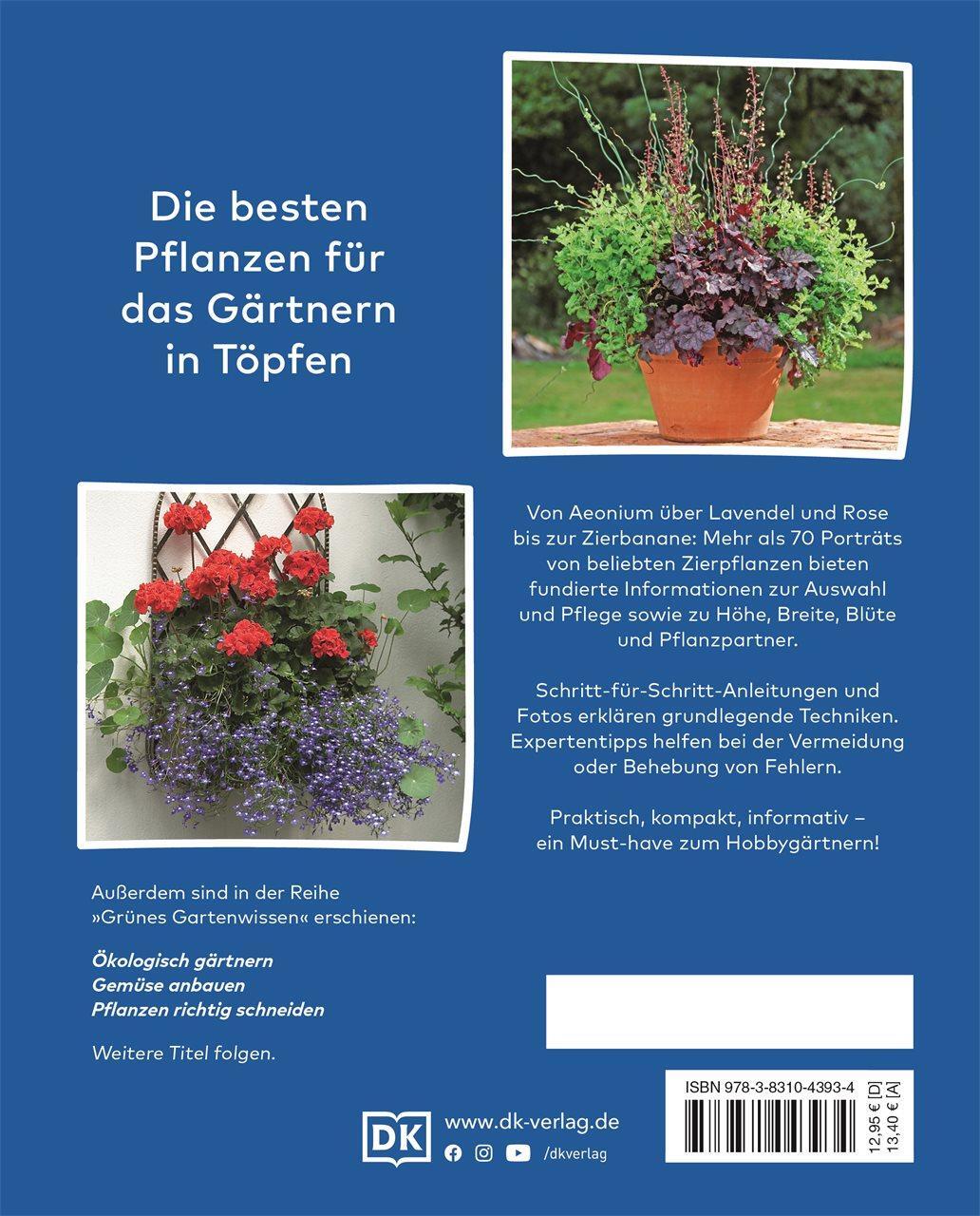 Rückseite: 9783831043934 | Grünes Gartenwissen. Pflanzen im Topf | Geoff Stebbings | Taschenbuch