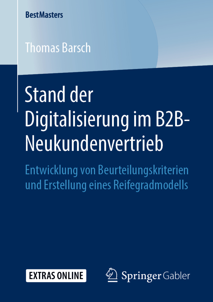 Cover: 9783658273927 | Stand der Digitalisierung im B2B-Neukundenvertrieb | Thomas Barsch