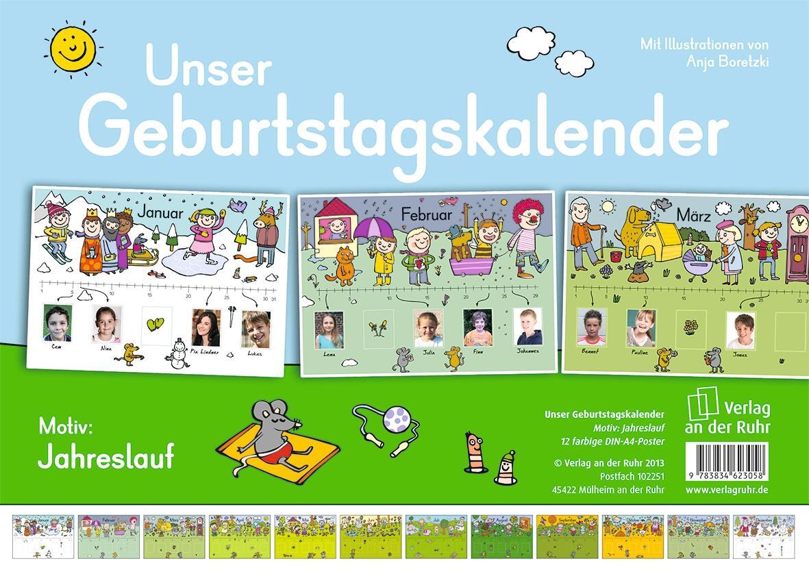 Cover: 9783834623058 | Unser Geburtstagskalender - Motiv: Jahreslauf | Ruhr | Poster | 12 S.