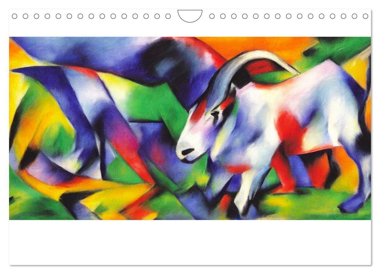 Bild: 9783383913389 | Bauernhoftiere, expressionistisch bunt (Wandkalender 2025 DIN A4...