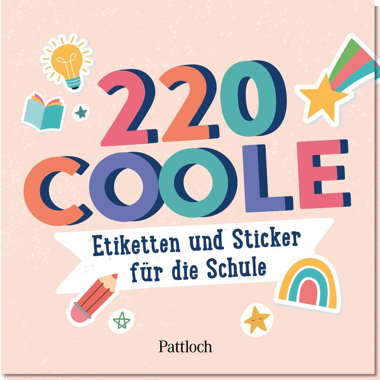 Cover: 4260308344725 | 220 coole Etiketten und Sticker für die Schule | Pattloch Verlag | Box