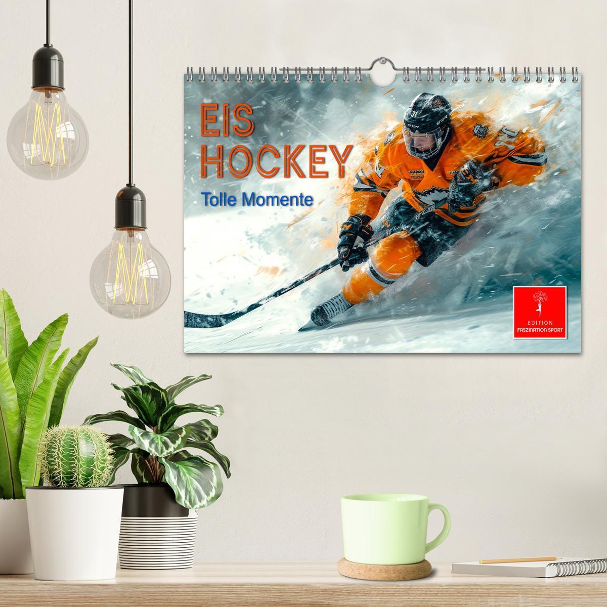 Bild: 9783383776915 | Eishockey - tolle Momente (Wandkalender 2025 DIN A4 quer), CALVENDO...