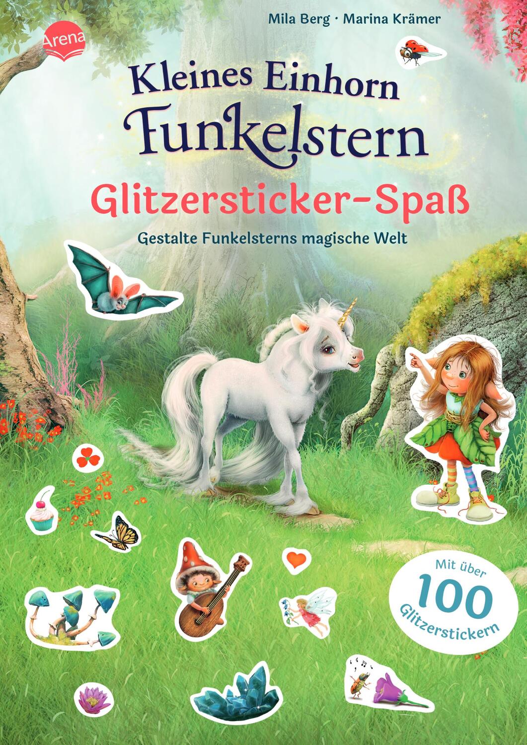 Cover: 9783401719443 | Kleines Einhorn Funkelstern. Glitzersticker-Spaß. Gestalte...