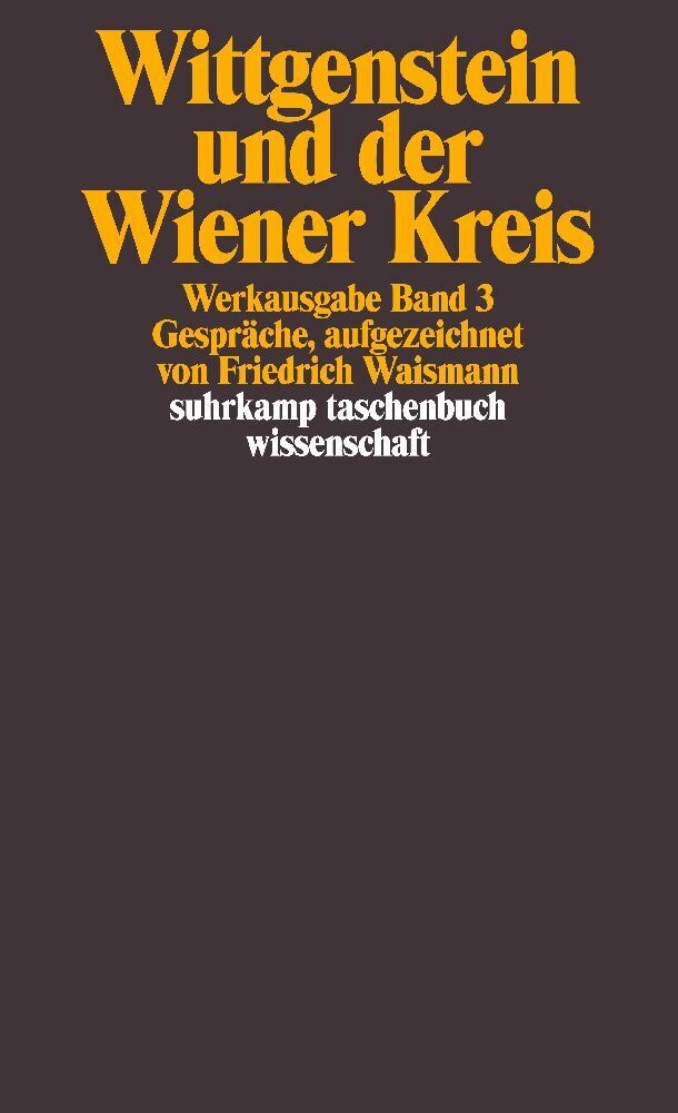 Cover: 9783518281031 | Werkausgabe. Bd.3 | Ludwig Wittgenstein | Taschenbuch | 266 S. | 1984