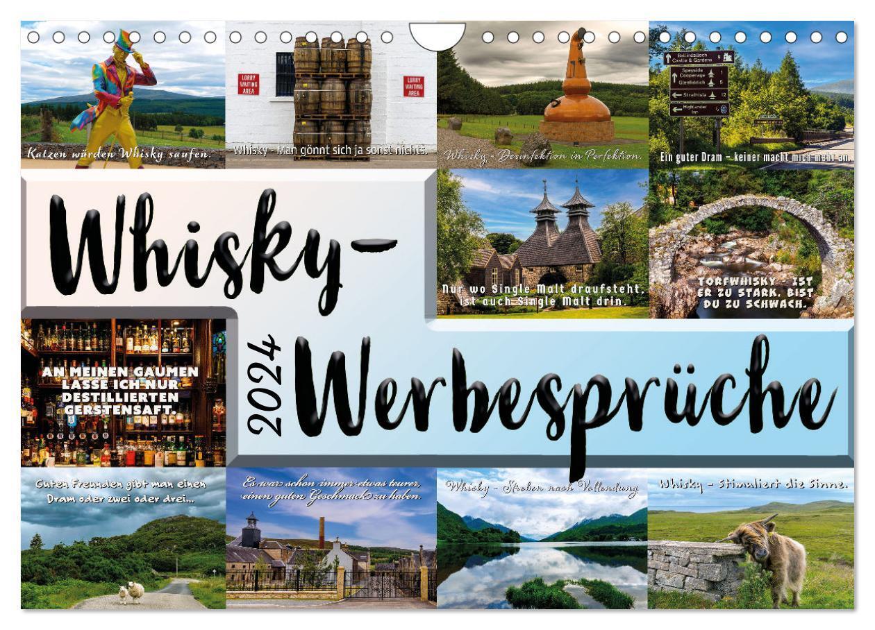 Cover: 9783383680205 | Whisky-Werbesprüche (Wandkalender 2024 DIN A4 quer), CALVENDO...