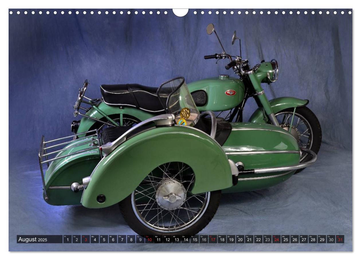 Bild: 9783435685639 | Deutsche Motorrad Oldtimer (Wandkalender 2025 DIN A3 quer),...