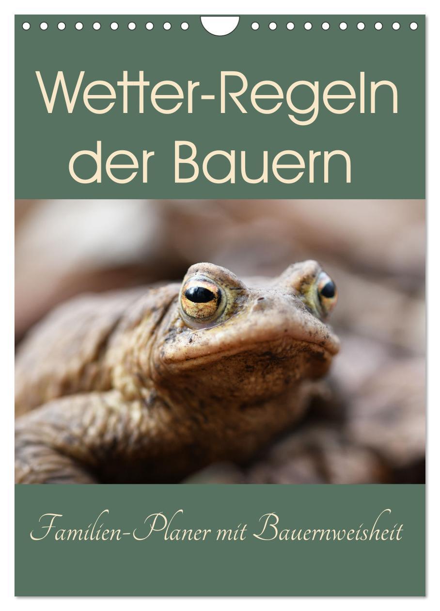 Cover: 9783435983438 | Wetter-Regeln der Bauern (Wandkalender 2025 DIN A4 hoch), CALVENDO...