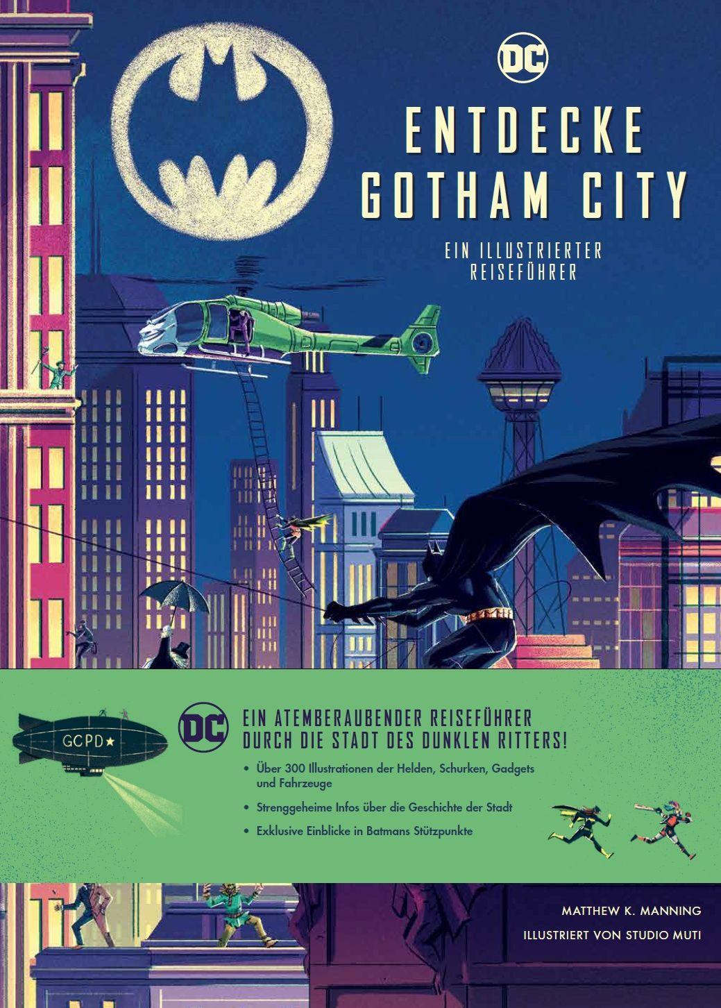 Cover: 9783833240171 | Entdecke Gotham City | Ein illustrierter Reiseführer | Manning | Buch