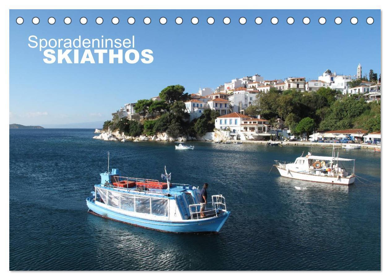 Cover: 9783435500758 | Sporadeninsel Skiathos (Tischkalender 2025 DIN A5 quer), CALVENDO...