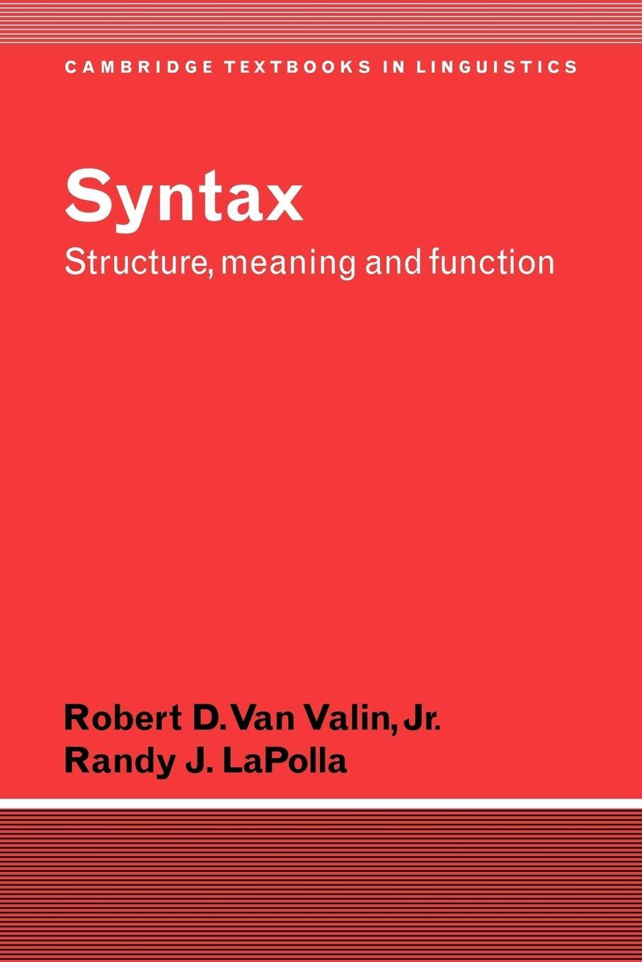 Cover: 9780521499156 | Syntax | Structure, Meaning, and Function | Valin (u. a.) | Buch