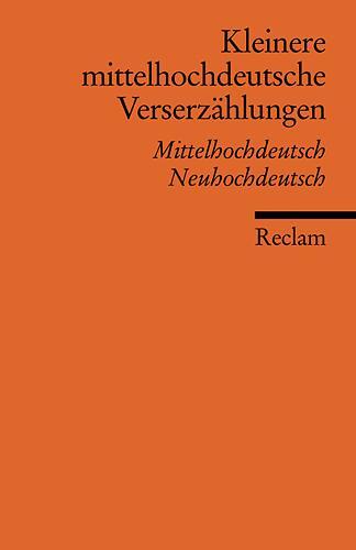 Cover: 9783150184318 | Kleinere mittelhochdeutsche Verserzählungen | Jürgen Schulz-Grobert