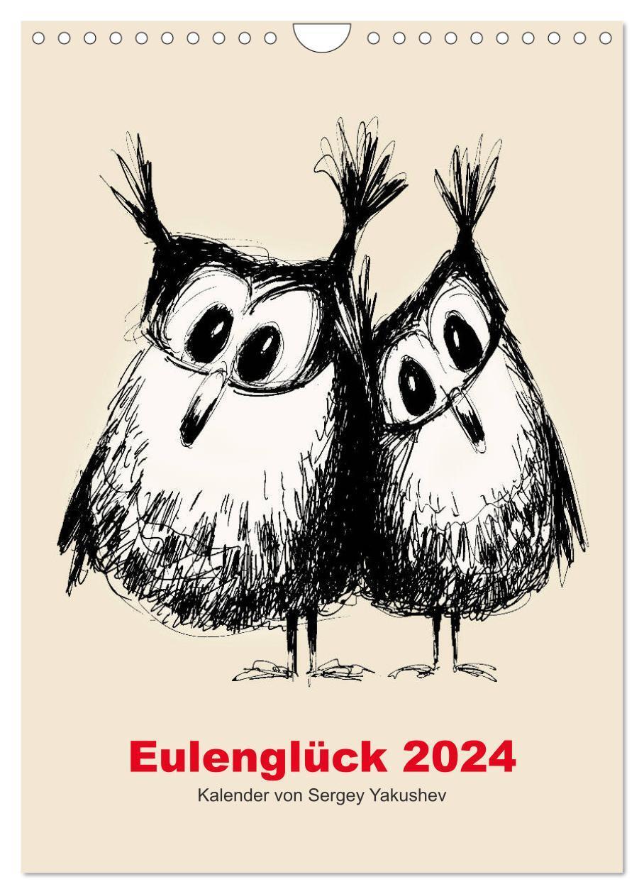 Cover: 9783675631991 | Eulenglück 2024 (Wandkalender 2024 DIN A4 hoch), CALVENDO...
