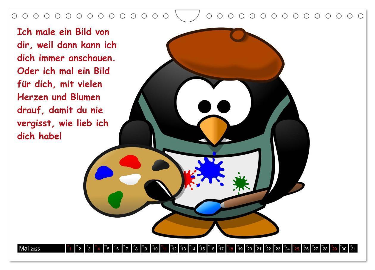 Bild: 9783435736072 | Pinguine im siebten Himmel! (Wandkalender 2025 DIN A4 quer),...