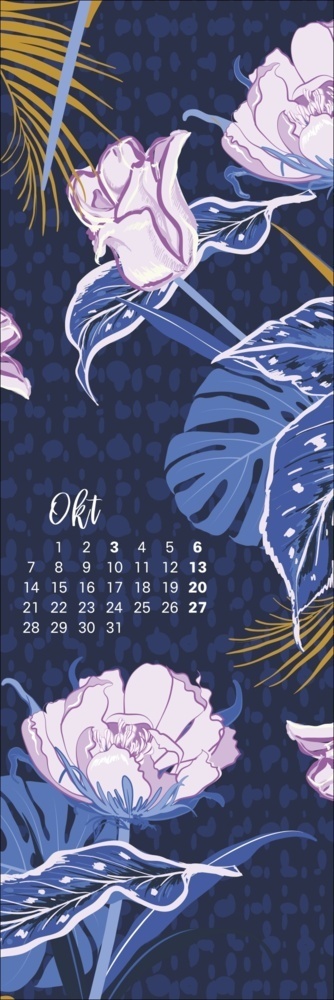 Bild: 9783756403882 | Floral Art Lesezeichen &amp; Kalender 2024. Bunte Blumen-Kunstwerke...